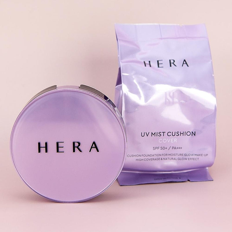 Hera UV Mist Cushion Cover High Coverage & Natural Glow SPF50 With