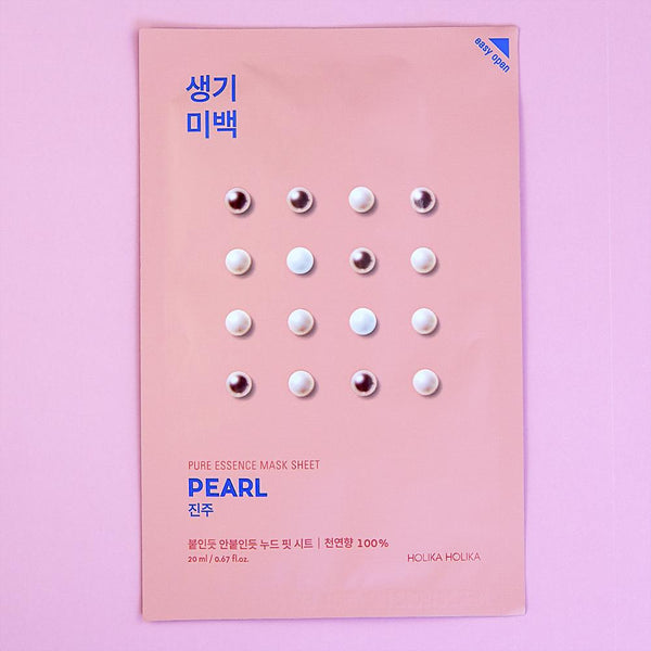 Korean Beauty [HOLIKA HOLIKA] PURE ESSENCE MASK SHEET #PEARL - ShineVII