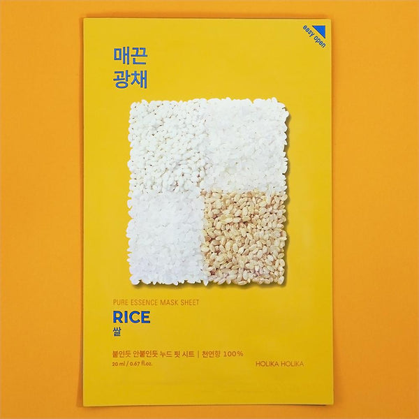 Korean Beauty [HOLIKA HOLIKA] Pure Essence Mask Sheet #RICE - ShineVII