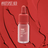 Korean Beauty [PERIPERA] INK AIRY VELVET TINT #01 Hotspot Red - ShineVII
