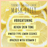 Korean Beauty [Tonymoly] I'M LEMON Mask Sheet #Brightening - ShineVII